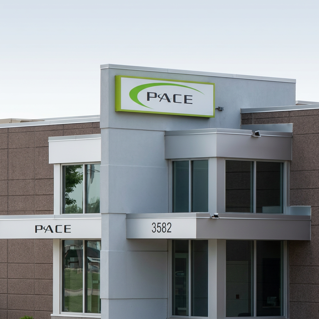 Pace International headquarters building exterior
