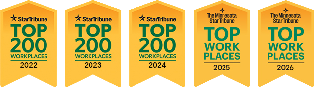 Star Tribune Top Workplaces awards for 2022 through 2026